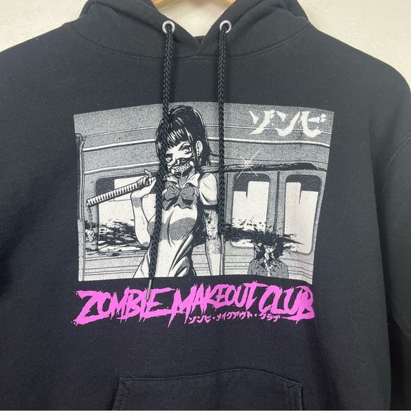 Zombie Makeout Club Train Slice pullover hoodie anime - Picture 3 of 5